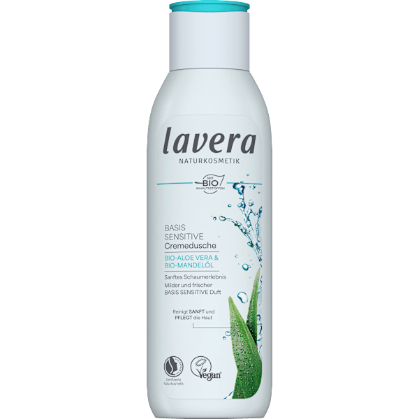 Cremedusche Basis Sensitive Aloe Vera & Mandelöl lavera NATURKOSMETIK