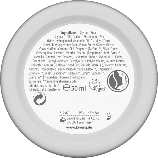 Deocreme Natural & Strong lavera NATURKOSMETIK