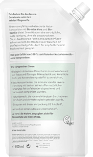 Flüssigseife Basis sensitiv mit Bio-Aloe Vera & Bio-Kamille, Nachfüllpack lavera NATURKOSMETIK