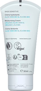 Gesichtscreme Basis Sensitiv feuchtigkeitsspendend  lavera NATURKOSMETIK