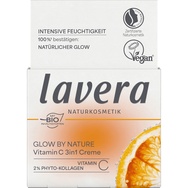 Gesichtscreme Glow By Nature Vitamin C 3in1 lavera NATURKOSMETIK