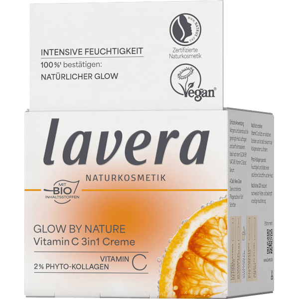 Gesichtscreme Glow By Nature Vitamin C 3in1 lavera NATURKOSMETIK