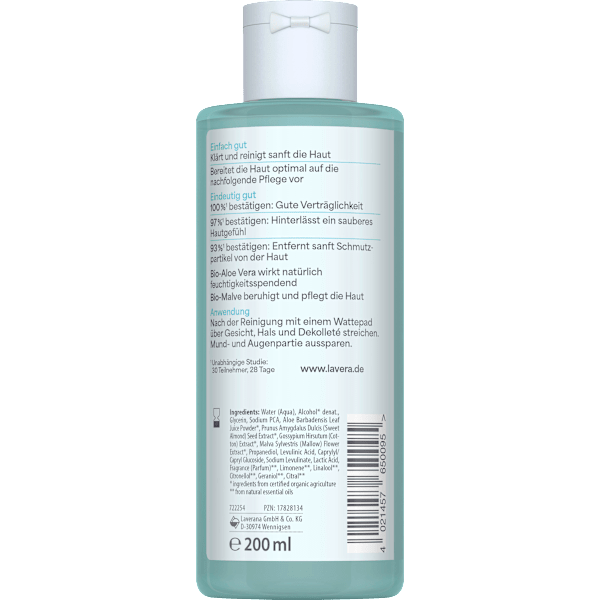 Gesichtswasser Basis Sensitiv  lavera NATURKOSMETIK