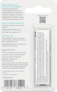 Lippenbalsam Basis Sensitiv lavera NATURKOSMETIK