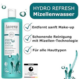 Mizellenwasser Hydro Refresh lavera NATURKOSMETIK
