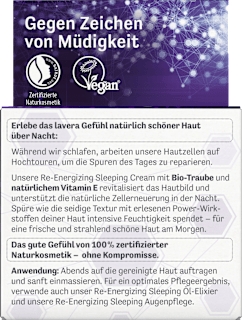 Nachtcreme Re-energizing lavera NATURKOSMETIK