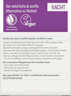 Nachtcreme straffend  lavera NATURKOSMETIK