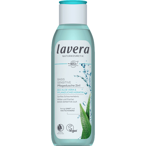 Pflegedusche Basis Sensitiv 2in1  lavera NATURKOSMETIK