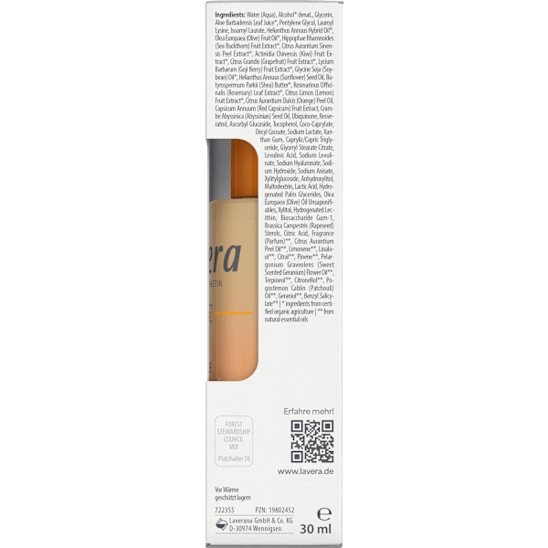 Serum Glow by Nature Vitamin C Boost lavera NATURKOSMETIK