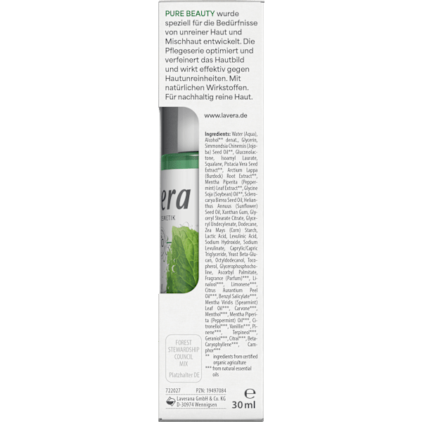 Serum Pure Beauty lavera NATURKOSMETIK