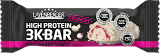Proteinriegel 3K Bar High Protein Crunchy Raspberry White Layenberger