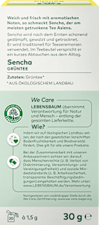 Grüner Tee Sencha (20 Beutel) LEBENSBAUM