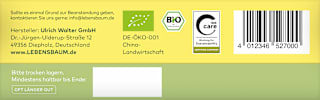 Grüner Tee Sencha (20 Beutel) LEBENSBAUM