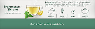 Kräutertee Brennessel-Zitrone (20 Beutel) LEBENSBAUM