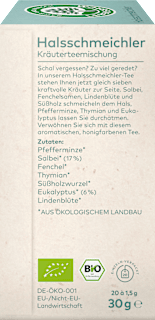 Kräutertee "Halsschmeichler" (20 Beutel) LEBENSBAUM
