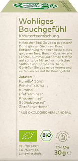 Kräutertee "Wohliges Bauchgefühl" (20 Beutel) LEBENSBAUM