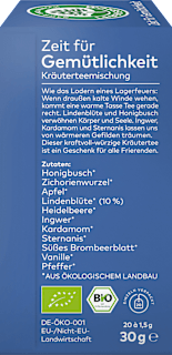 Kräutertee "Zeit für Gemütlichkeit" (20 Beutel) LEBENSBAUM