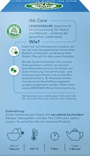 Kräutertee "Zeit für klare Gedanken" (20 Beutel) LEBENSBAUM