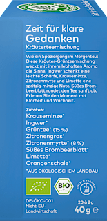 Kräutertee "Zeit für klare Gedanken" (20 Beutel) LEBENSBAUM