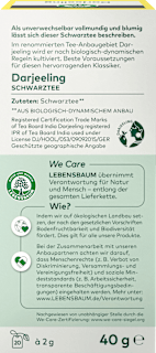 Schwarzer Tee Darjeeling (20 Beutel) LEBENSBAUM