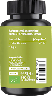 Bockshornklee Kapseln 60 St Lebepur