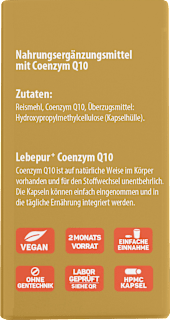 Coenzym Q10 Kapseln 60 St Lebepur