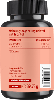 Inositol Kapseln 60 St Lebepur