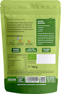 Pflanzenpulver, Matcha Lebepur