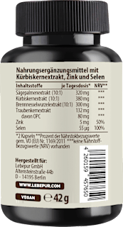 Prostata Komplex Kapseln 60 St Lebepur