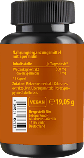 Spermidin Kapseln 30 St Lebepur