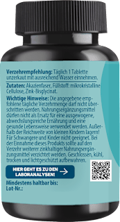 Zink Tabletten 180 St Lebepur