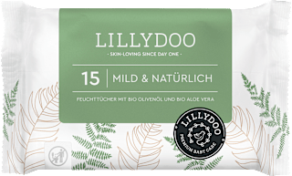 Feuchttücher Mild & Natürlich, Reisegröße LILLYDOO
