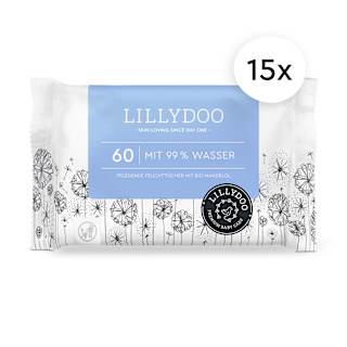 Feuchttücher mit 99 % Wasser (15x60 St) LILLYDOO