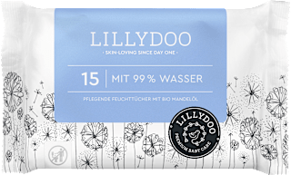 Feuchttücher mit 99% Wasser, Reisegröße  LILLYDOO