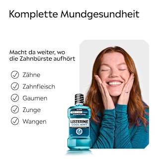 Mundspülung Cool Mint XXL Größe Listerine