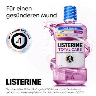 Mundspülung Total Care Intensive Minze alkoholfrei Listerine