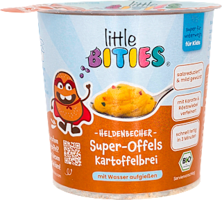 Kinderteller Heldenbecher Kartoffelbrei ab 3 Jahren little BITIES