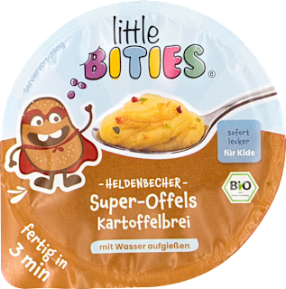 Kinderteller Heldenbecher Kartoffelbrei ab 3 Jahren little BITIES
