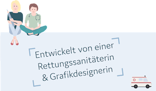 Erste-Hilfe-Karten mit Holzständer littleplan