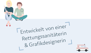 Erste-Hilfe-Karten mit Holzständer littleplan