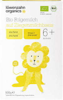 Folgemilch 2 auf Ziegenmilchbasis nach dem 6. Monat Löwenzahn Organics