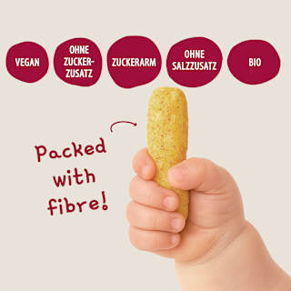 Babysnack Mais Linse, Hafer & Erdbeere ab 6 Monaten LoveMade Organics