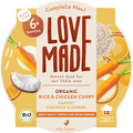 Menü Curry Reisgericht Karotte, Hähnchen, Kokos, Ingwer, ab 6 Monaten LoveMade Organics