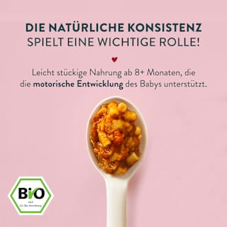 Menü Lasagne mit Karotten, Paprika, Oregano,  ab 8 Monaten LoveMade Organics