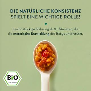 Menü Nudelgericht mit Gemüse, ab 8 Monaten LoveMade Organics
