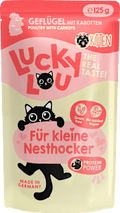 Nassfutter Katze Kitten mit Geflügel "für kleine Nesthocker", Junior Lucky Lou