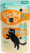 Nassfutter Katze mit Geflügel & Forelle "hoch die Flossen" Lucky Lou