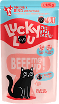 Nassfutter Katze mit Geflügel & Rind "beef me up" Lucky Lou