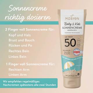 Sonnencreme Baby & Kids sensitiv LSF 50 Mabyen