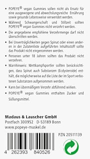 Popeye vegan Limette Gummies 60 St Madaus & Lauscher